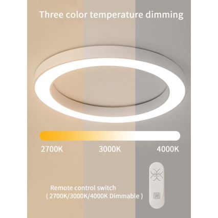 Immax NEO 07213L - LED Hämardatav laevalgusti PASTEL LED/68W/230V 95 cm valge Tuya + kaugjuhtimispult