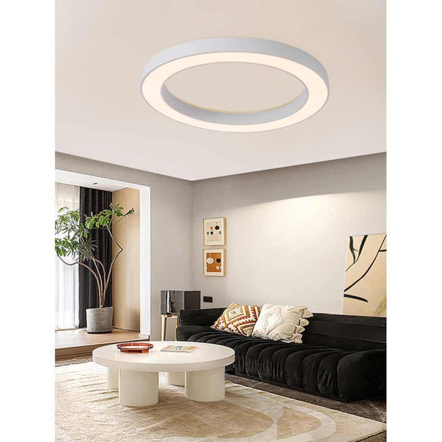 Immax NEO 07213L - LED Hämardatav laevalgusti PASTEL LED/68W/230V 95 cm valge Tuya + kaugjuhtimispult