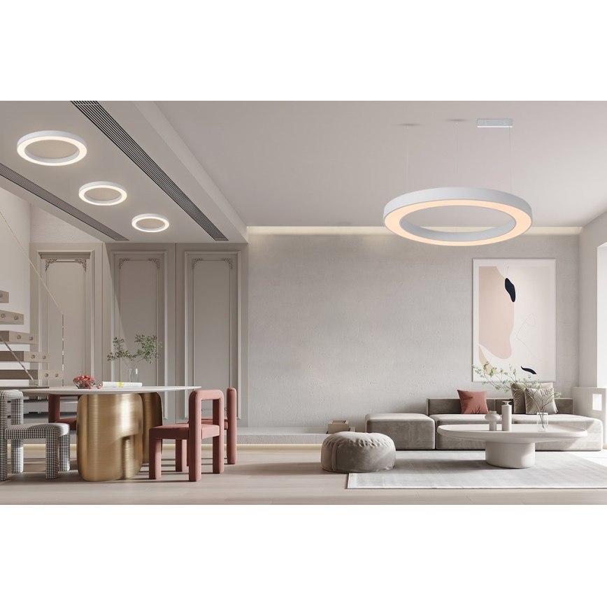 Immax NEO 07213L - LED Hämardatav laevalgusti PASTEL LED/68W/230V 95 cm valge Tuya + kaugjuhtimispult