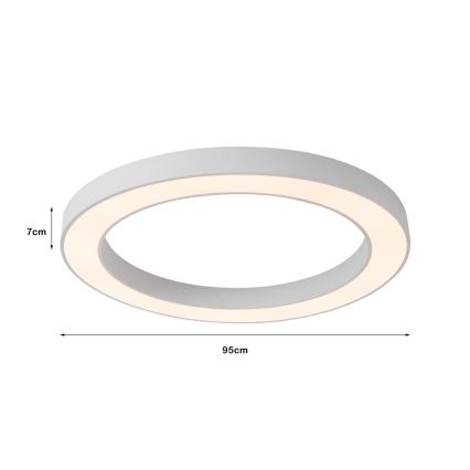 Immax NEO 07213L - LED Hämardatav laevalgusti PASTEL LED/68W/230V 95 cm valge Tuya + kaugjuhtimispult