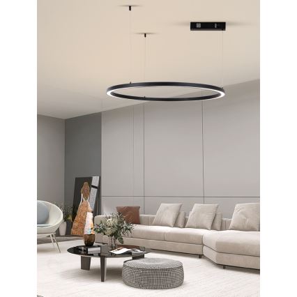 Immax NEO 07215L - LED Hämardatav lühter FINO LED/60W/230V 80 cm must Tuya + kaugjuhtimispult