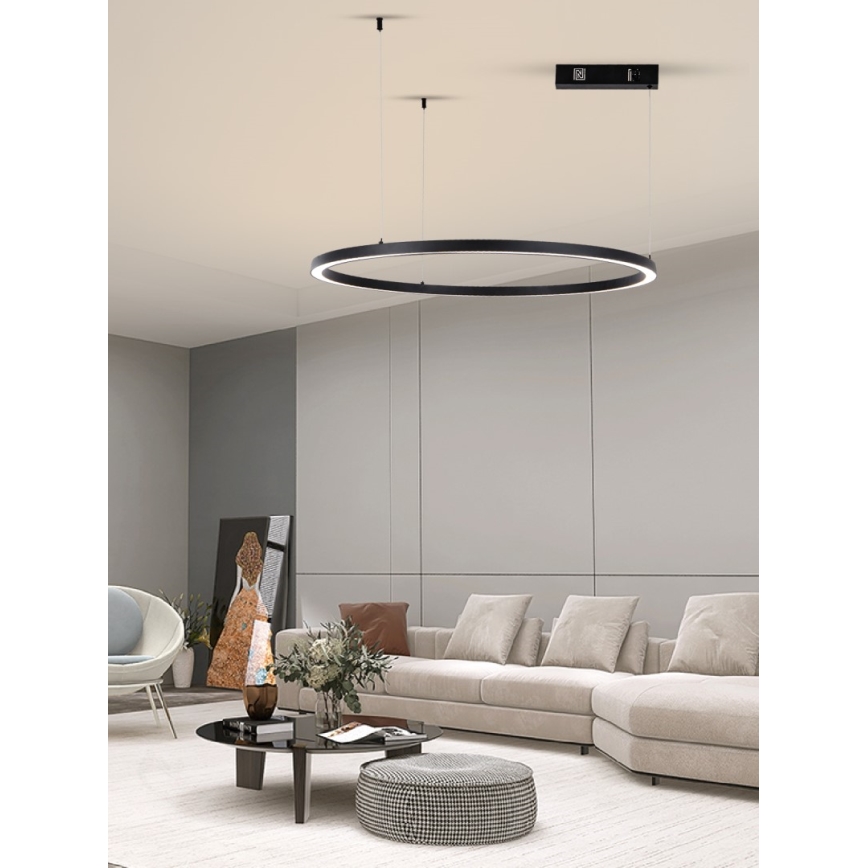 Immax NEO 07215L - LED Hämardatav lühter FINO LED/60W/230V 80 cm must Tuya + kaugjuhtimispult