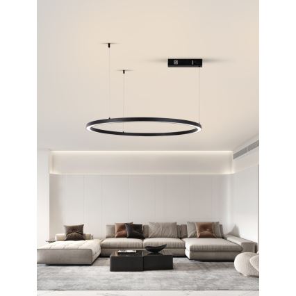 Immax NEO 07215L - LED Hämardatav lühter FINO LED/60W/230V 80 cm must Tuya + kaugjuhtimispult