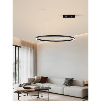 Immax NEO 07215L - LED Hämardatav lühter FINO LED/60W/230V 80 cm must Tuya + kaugjuhtimispult