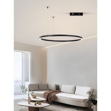 Immax NEO 07215L - LED Hämardatav lühter FINO LED/60W/230V 80 cm must Tuya + kaugjuhtimispult