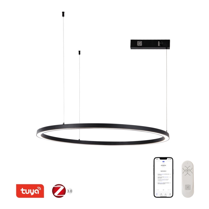 Immax NEO 07215L - LED Hämardatav lühter FINO LED/60W/230V 80 cm must Tuya + kaugjuhtimispult