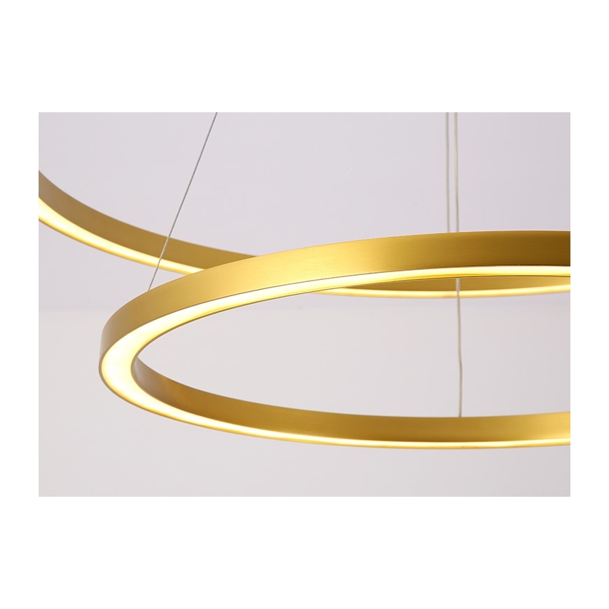 Immax NEO 07218L - LED Hämardatav lühter FINO LED/93W/230V 60/80cm kuldne Tuya + kaugjuhtimispult
