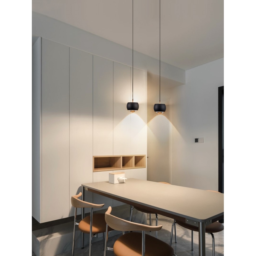 Immax NEO 07219L - LED Hämardatav lühter DORMINE LED/6W/230V matt must Tuya + kaugjuhtimispult
