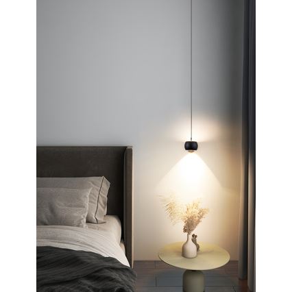 Immax NEO 07219L - LED Hämardatav lühter DORMINE LED/6W/230V matt must Tuya + kaugjuhtimispult