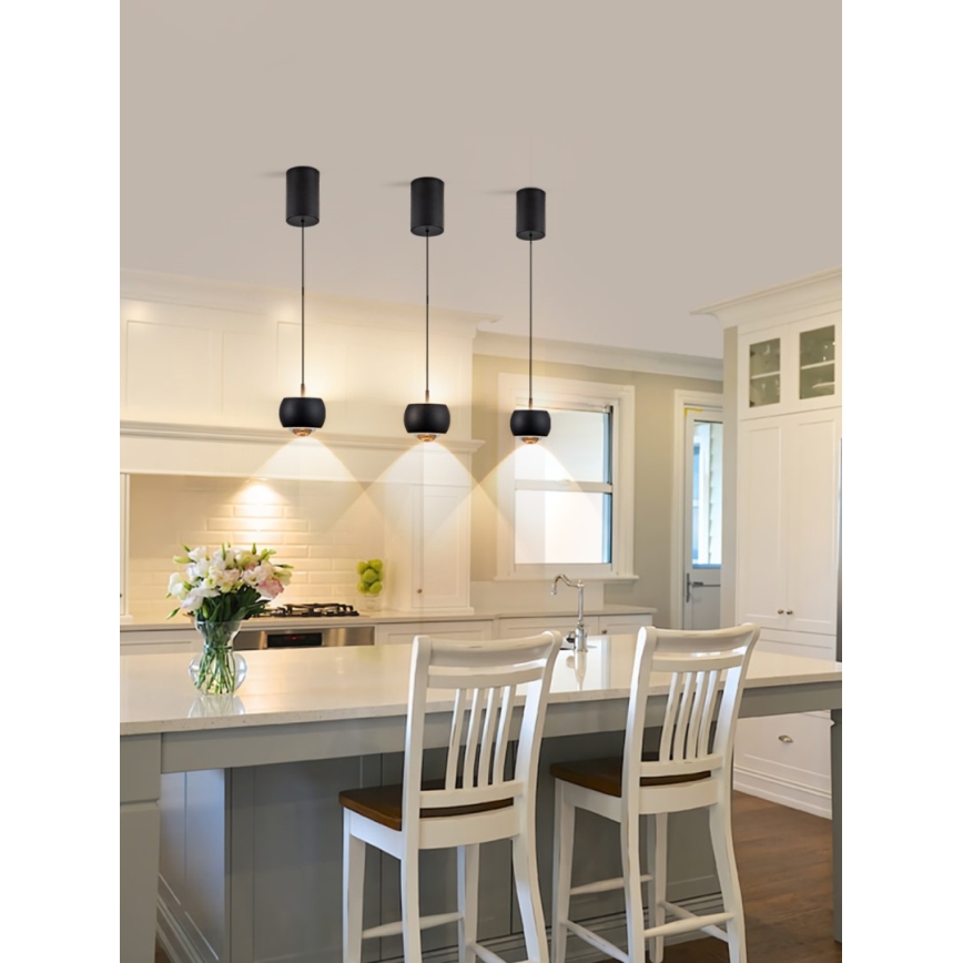 Immax NEO 07219L - LED Hämardatav lühter DORMINE LED/6W/230V matt must Tuya + kaugjuhtimispult