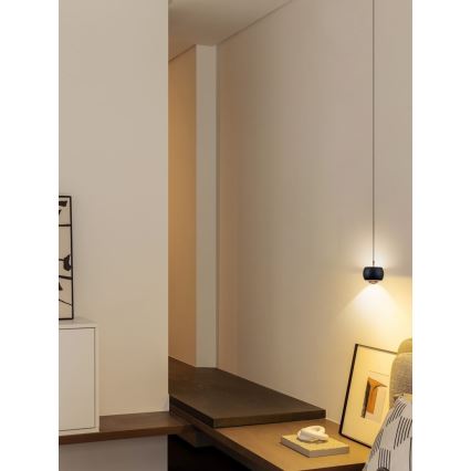 Immax NEO 07219L - LED Hämardatav lühter DORMINE LED/6W/230V matt must Tuya + kaugjuhtimispult