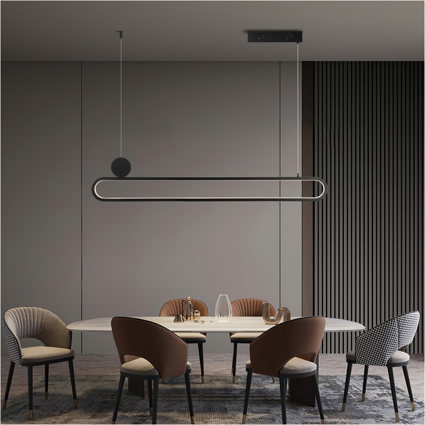 Immax NEO 07231L - LED Hämardatav lühter NEO LITE OVALE LED/50W/230V 2700-6500K Wi-Fi Tuya + kaugjuhtimispult