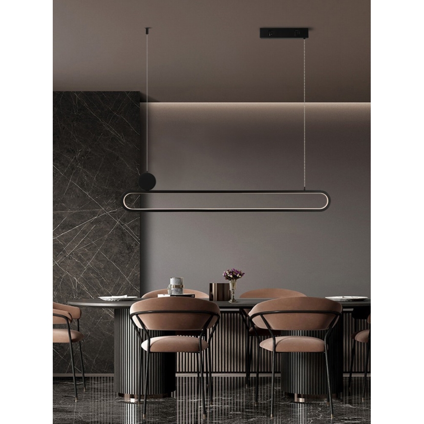 Immax NEO 07231L - LED Hämardatav lühter NEO LITE OVALE LED/50W/230V 2700-6500K Wi-Fi Tuya + kaugjuhtimispult