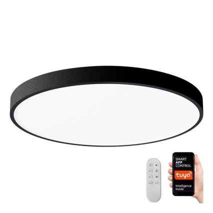 Immax NEO 07249L - LED Hämardatav laevalgusti NEO LITE SEMPLICI LED/48W/230V 3000-6000K Wi-Fi Tuya must + kaugjuhtimispult