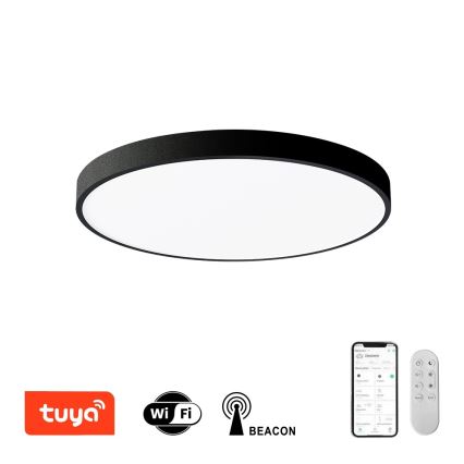 Immax NEO 07249L - LED Hämardatav laevalgusti NEO LITE SEMPLICI LED/48W/230V 3000-6000K Wi-Fi Tuya must + kaugjuhtimispult