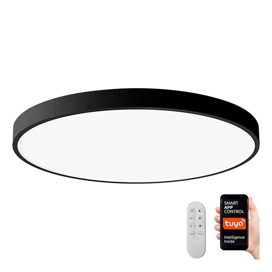 Immax NEO 07250L - LED Hämardatav laevalgusti NEO LITE SEMPLICI LED/60W/230V 3000-6000K Wi-Fi Tuya must + kaugjuhtimispult