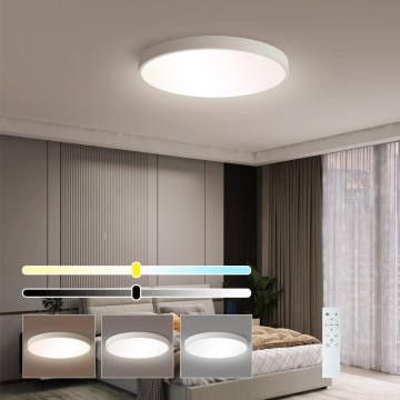 Immax NEO 07252L - LED Hämardatav laevalgusti NEO LITE SEMPLICI LED/48W/230V 3000-6000K Wi-Fi Tuya valge + kaugjuhtimispult