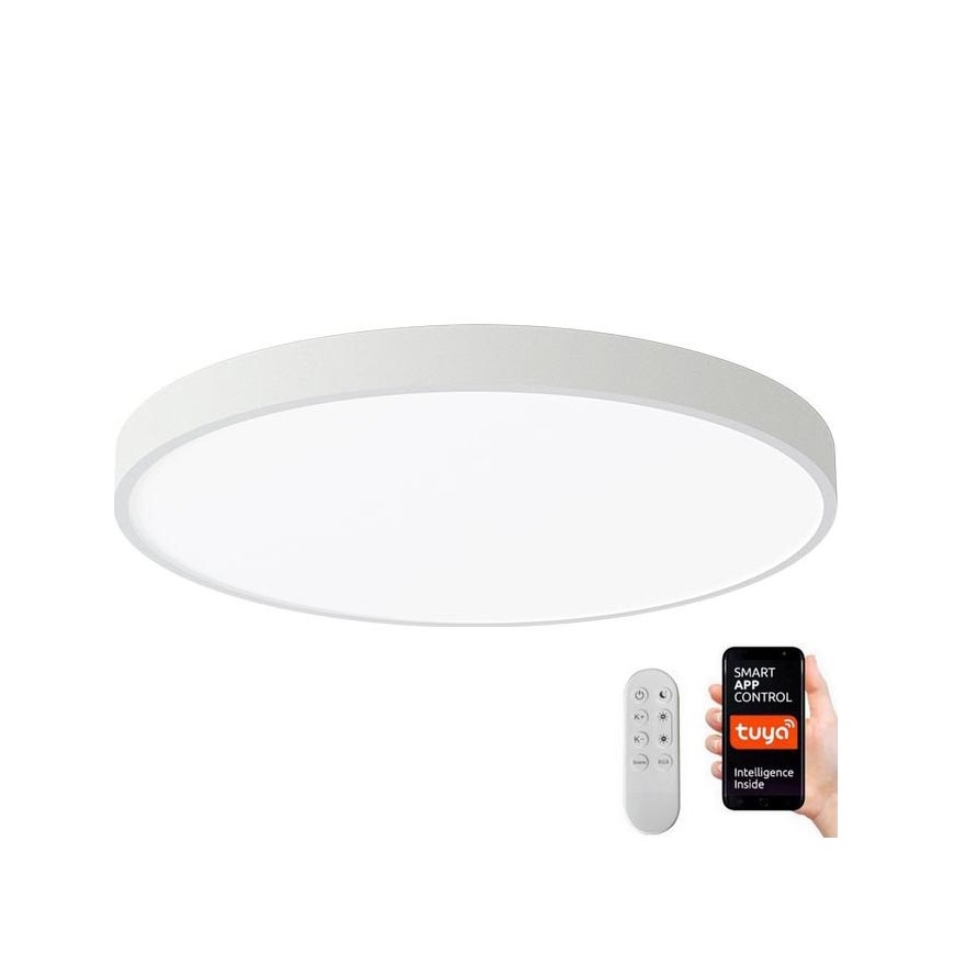 Immax NEO 07252L - LED Hämardatav laevalgusti NEO LITE SEMPLICI LED/48W/230V 3000-6000K Wi-Fi Tuya valge + kaugjuhtimispult