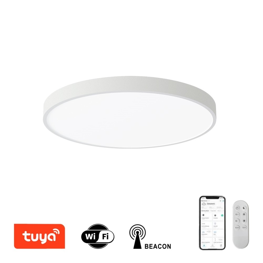 Immax NEO 07252L - LED Hämardatav laevalgusti NEO LITE SEMPLICI LED/48W/230V 3000-6000K Wi-Fi Tuya valge + kaugjuhtimispult