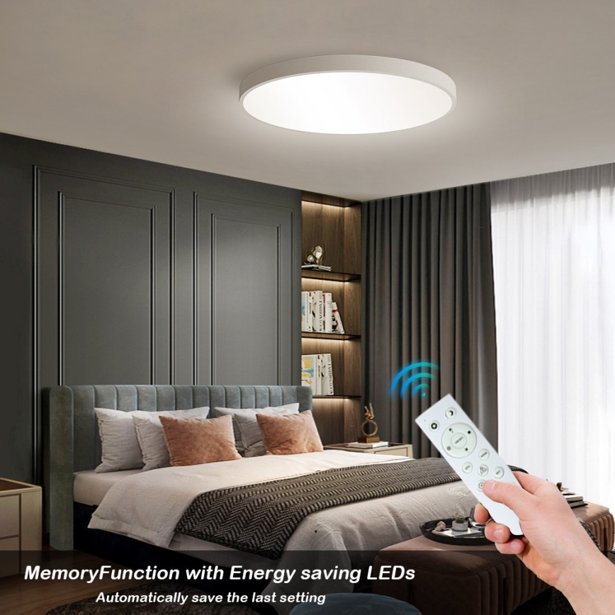 Immax NEO 07253L - LED Hämardatav laevalgusti NEO LITE SEMPLICI LED/60W/230V 3000-6000K Wi-Fi Tuya valge + kaugjuhtimispult