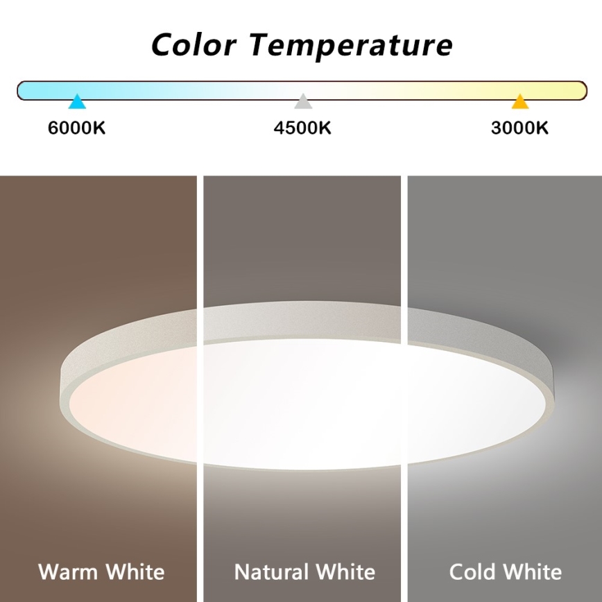 Immax NEO 07253L - LED Hämardatav laevalgusti NEO LITE SEMPLICI LED/60W/230V 3000-6000K Wi-Fi Tuya valge + kaugjuhtimispult