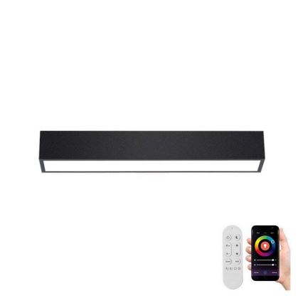 Immax NEO 07254L - LED Hämardatav laevalgusti NEO LITE LUNGO LED/20W/230V 3000-6000K Wi-Fi Tuya must + kaugjuhtimispult