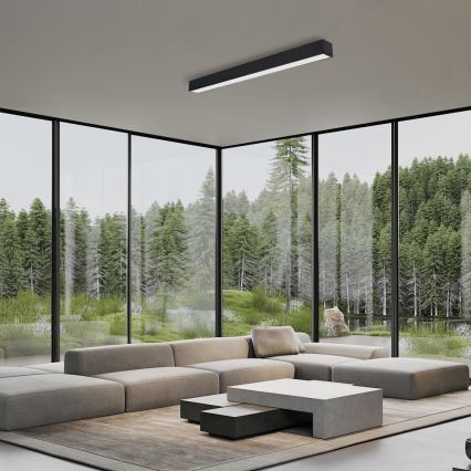 Immax NEO 07256L - LED Hämardatav laevalgusti NEO LITE LUNGO LED/38W/230V 3000-6000K Wi-Fi Tuya must + kaugjuhtimispult