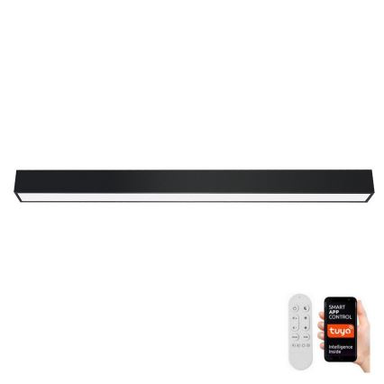 Immax NEO 07256L - LED Hämardatav laevalgusti NEO LITE LUNGO LED/38W/230V 3000-6000K Wi-Fi Tuya must + kaugjuhtimispult