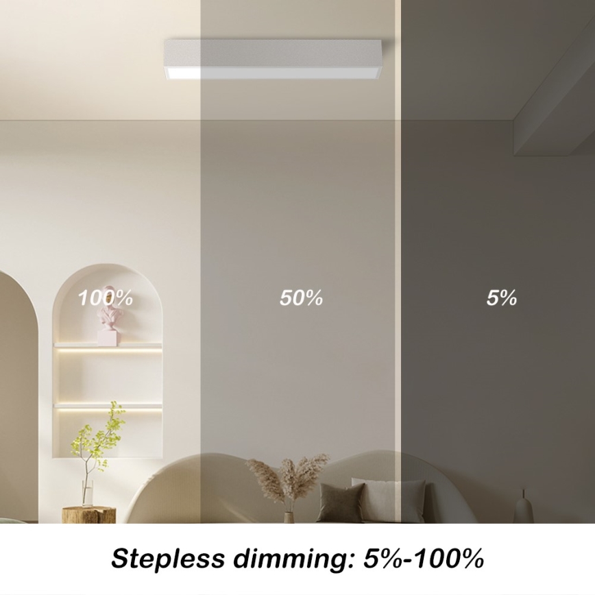 Immax NEO 07257L - LED Hämardatav laevalgusti NEO LITE LUNGO LED/20W/230V 3000-6000K Wi-Fi Tuya valge + kaugjuhtimispult