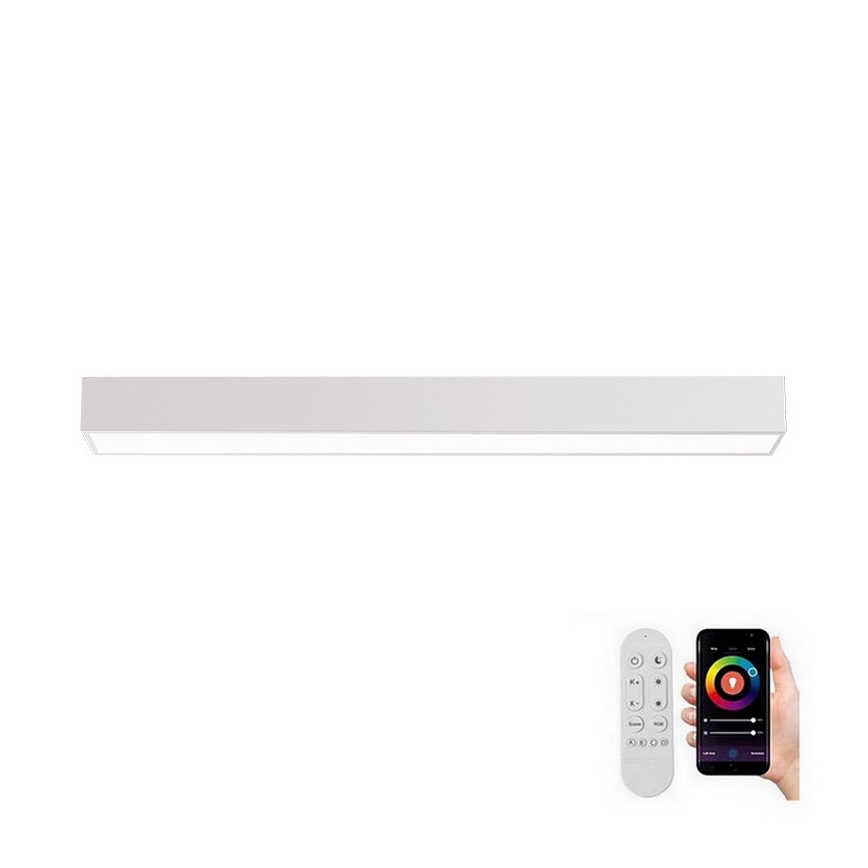 Immax NEO 07258L - LED Hämardatav laevalgusti NEO LITE LUNGO LED/29W/230V 3000-6000K Wi-Fi Tuya valge + kaugjuhtimispult