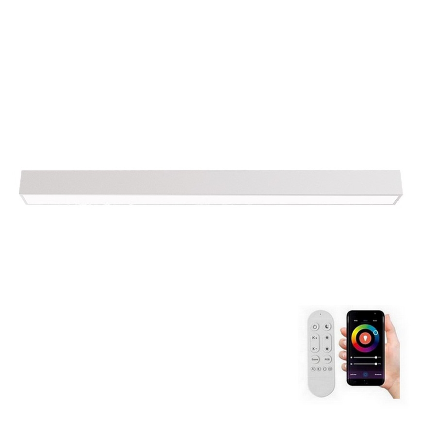 Immax NEO 07259L - LED Hämardatav laevalgusti NEO LITE LUNGO LED/38W/230V 3000-6000K Wi-Fi Tuya valge + kaugjuhtimispult