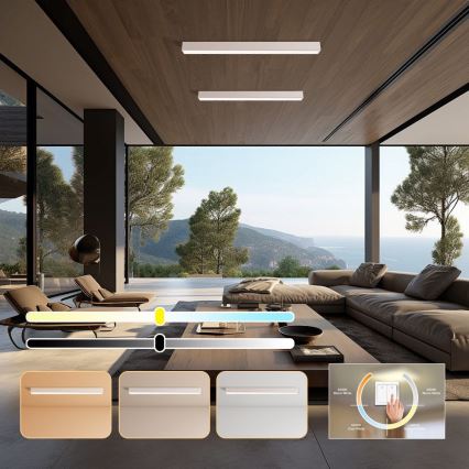 Immax NEO 07259L - LED Hämardatav laevalgusti NEO LITE LUNGO LED/38W/230V 3000-6000K Wi-Fi Tuya valge + kaugjuhtimispult
