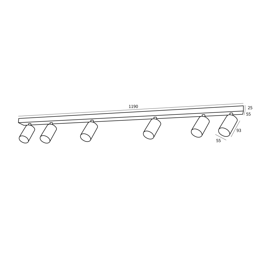 Immax NEO 07269Z - LED RGB+CCT Hämardatav kohtvalgusti NEO PUNTO 6xGU10/4,8W/230V Tuya