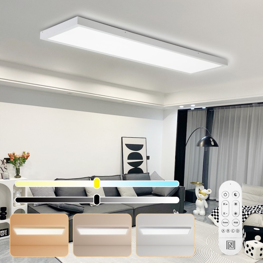 Immax NEO 07276L - LED Hämardatav laevalgusti vannituppa NEO LITE FRAME LED/50W/230V IP44 Wi-Fi Tuya + kaugjuhtimispult valge
