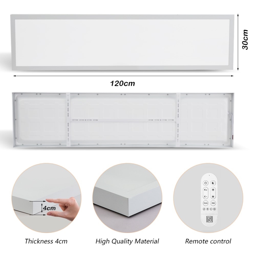 Immax NEO 07276L - LED Hämardatav laevalgusti vannituppa NEO LITE FRAME LED/50W/230V IP44 Wi-Fi Tuya + kaugjuhtimispult valge