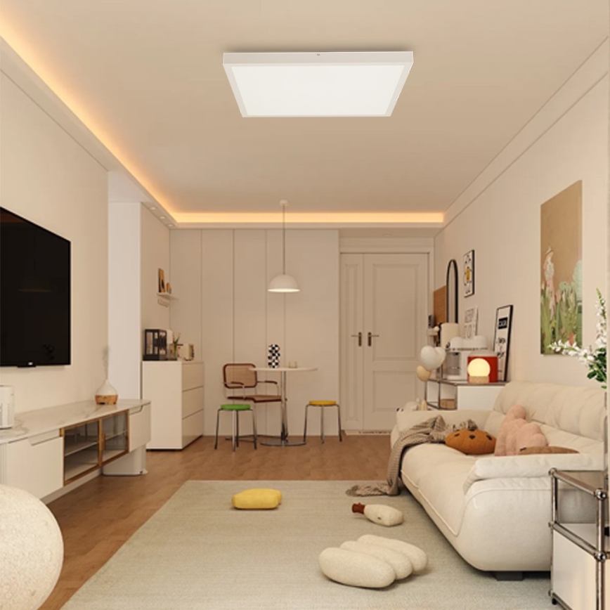 Immax NEO 07277L - LED Hämardatav laevalgusti vannituppa NEO LITE FRAME LED/50W/230V IP44 Wi-Fi Tuya +remote kontroll valge