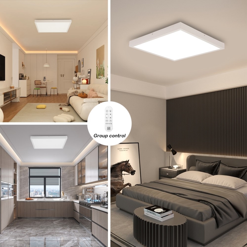 Immax NEO 07277L - LED Hämardatav laevalgusti vannituppa NEO LITE FRAME LED/50W/230V IP44 Wi-Fi Tuya +remote kontroll valge
