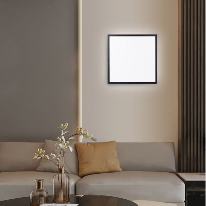 Immax NEO 07279L - LED Hämardatav laevalgusti vannituppa NEO LITE FRAME LED/50W/230V IP44 Wi-Fi Tuya + kaugjuhtimispult must