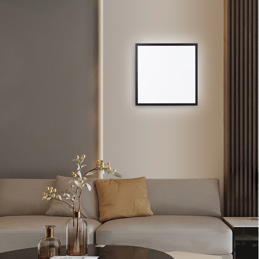 Immax NEO 07279L - LED Hämardatav laevalgusti vannituppa NEO LITE FRAME LED/50W/230V IP44 Wi-Fi Tuya + kaugjuhtimispult must