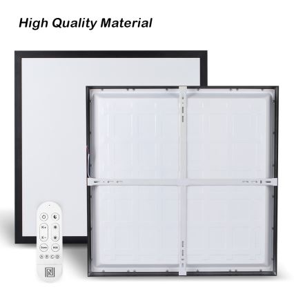 Immax NEO 07279L - LED Hämardatav laevalgusti vannituppa NEO LITE FRAME LED/50W/230V IP44 Wi-Fi Tuya + kaugjuhtimispult must