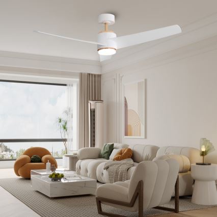 Immax NEO 07281L - LED+CCT Hämardatav laeventilaator BEAUTY LED/18W/230V 3000/4000/6000K Wi-Fi Tuya + kaugjuhtimispult