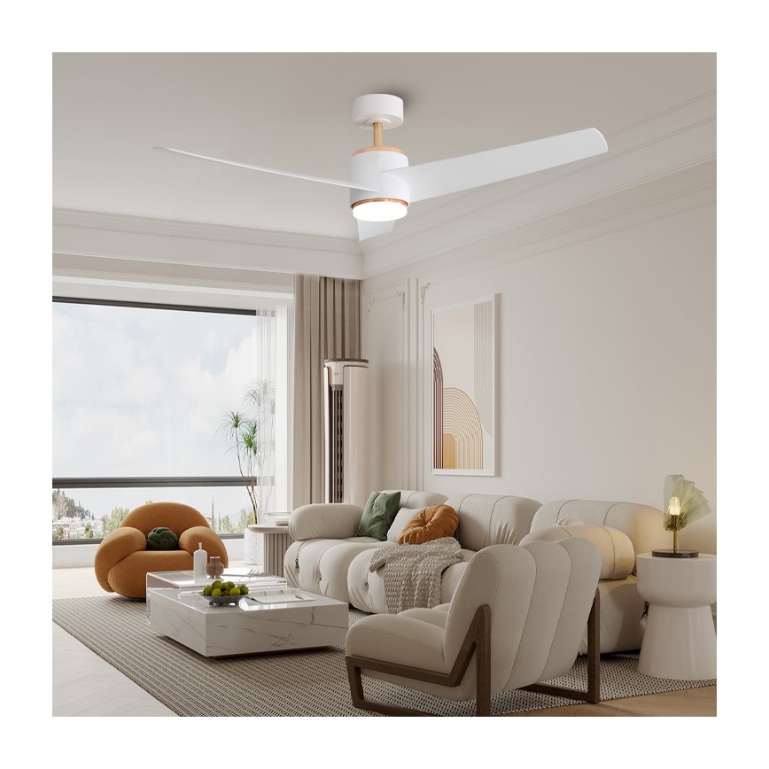 Immax NEO 07281L - LED+CCT Hämardatav laeventilaator BEAUTY LED/18W/230V 3000/4000/6000K Wi-Fi Tuya + kaugjuhtimispult