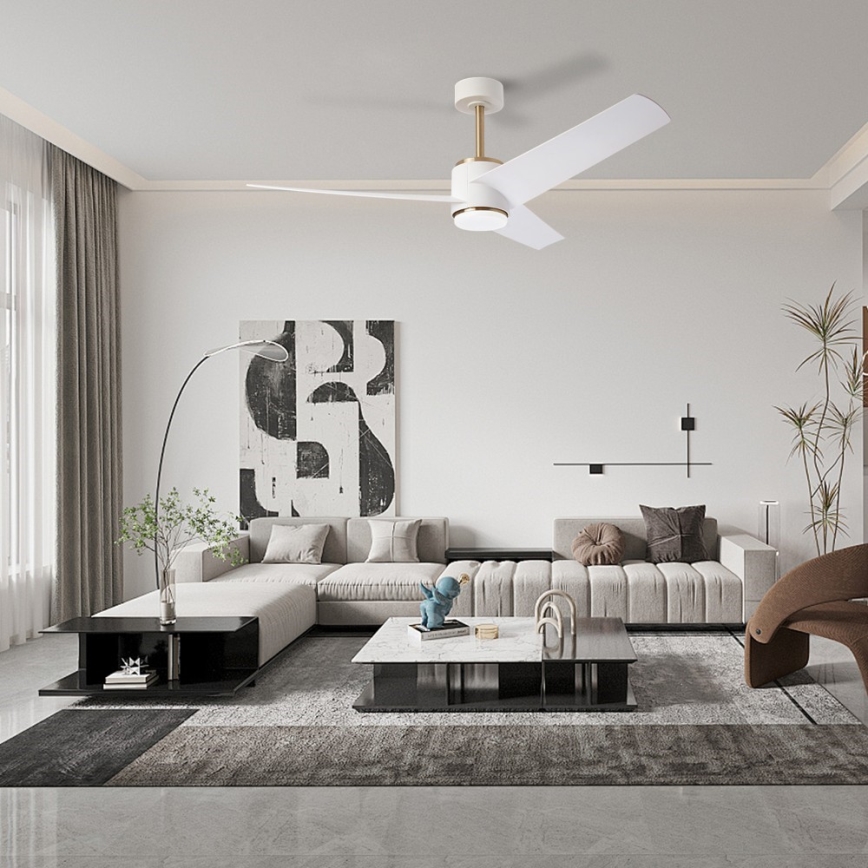 Immax NEO 07281L - LED+CCT Hämardatav laeventilaator BEAUTY LED/18W/230V 3000/4000/6000K Wi-Fi Tuya + kaugjuhtimispult