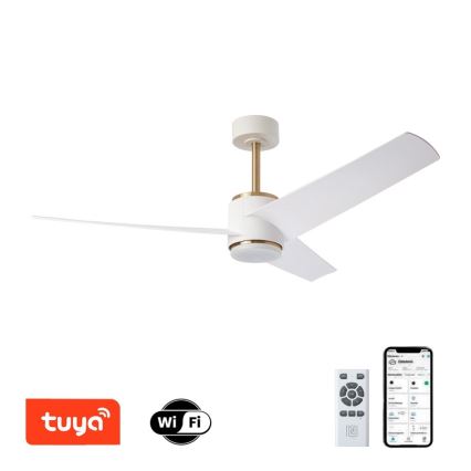 Immax NEO 07281L - LED+CCT Hämardatav laeventilaator BEAUTY LED/18W/230V 3000/4000/6000K Wi-Fi Tuya + kaugjuhtimispult