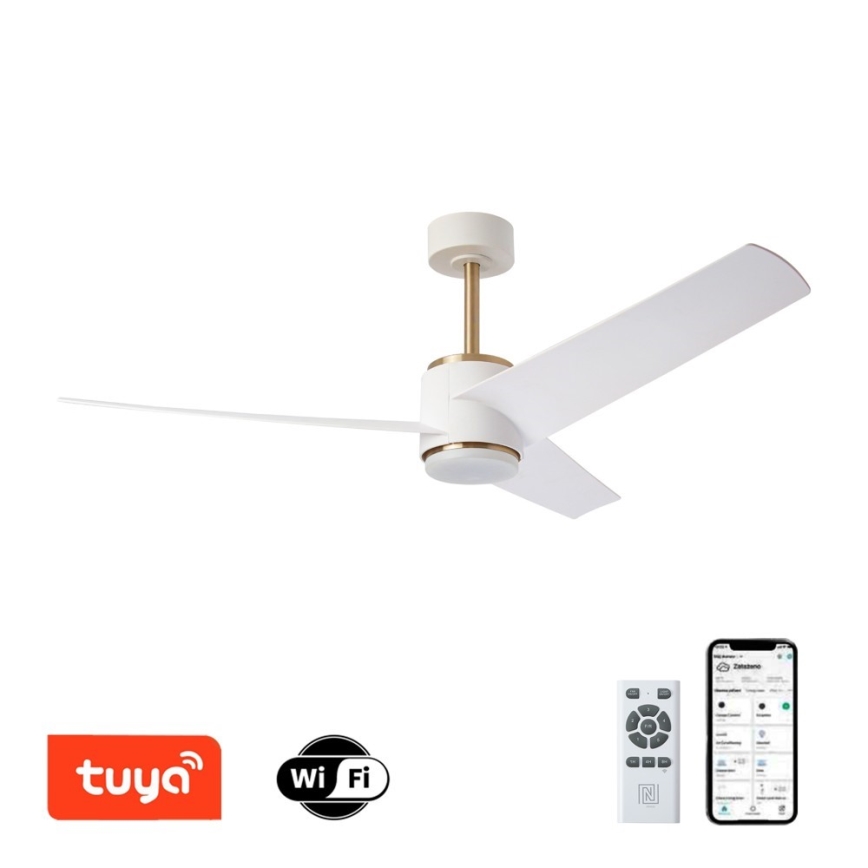 Immax NEO 07281L - LED+CCT Hämardatav laeventilaator BEAUTY LED/18W/230V 3000/4000/6000K Wi-Fi Tuya + kaugjuhtimispult