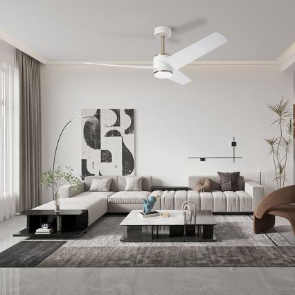 Immax NEO 07282L - LED+CCT Hämardatav laeventilaator BEAUTY LED/18W/230V 3000/4000/6000K Wi-Fi Tuya + kaugjuhtimispult