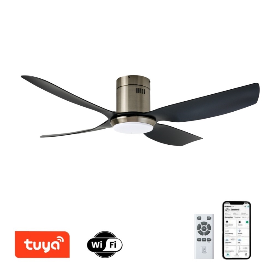 Immax NEO 07282L - LED+CCT hämardatav laeventilaator PURE LED/24W/230V 3000/4000/6000K Wi-Fi Tuya + kaugjuhtimispult