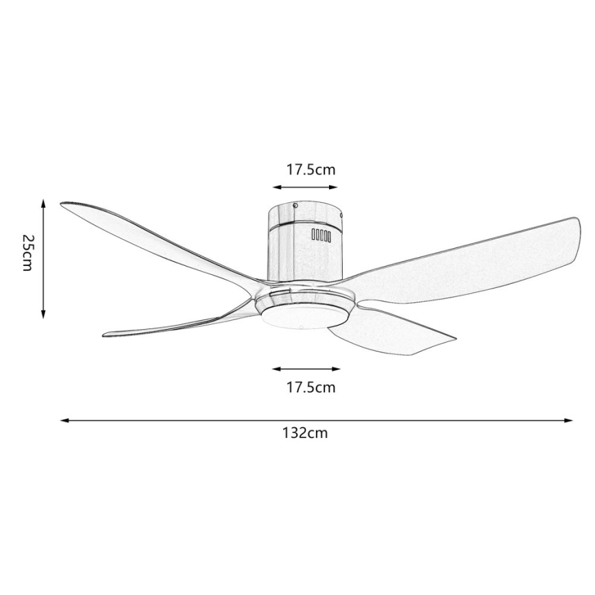 Immax NEO 07282L - LED+CCT hämardatav laeventilaator PURE LED/24W/230V 3000/4000/6000K Wi-Fi Tuya + kaugjuhtimispult