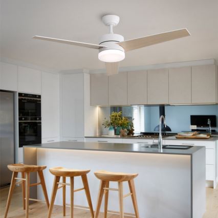 Immax NEO 07284L - LED+CCT hämardatav laeventilaator VARIABLE, LED 24 W, 230 V, 3000/4000/6000 K, Wi‑Fi (Tuya), Ø 132 cm + kaugjuhtimispult