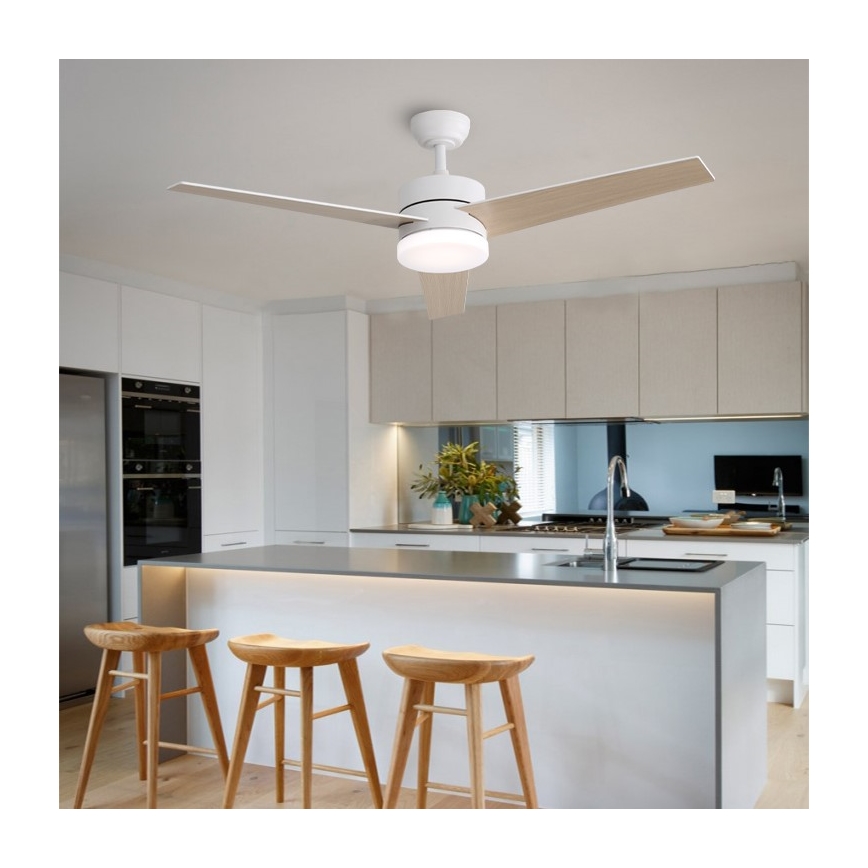 Immax NEO 07284L - LED+CCT hämardatav laeventilaator VARIABLE, LED 24 W, 230 V, 3000/4000/6000 K, Wi‑Fi (Tuya), Ø 132 cm + kaugjuhtimispult